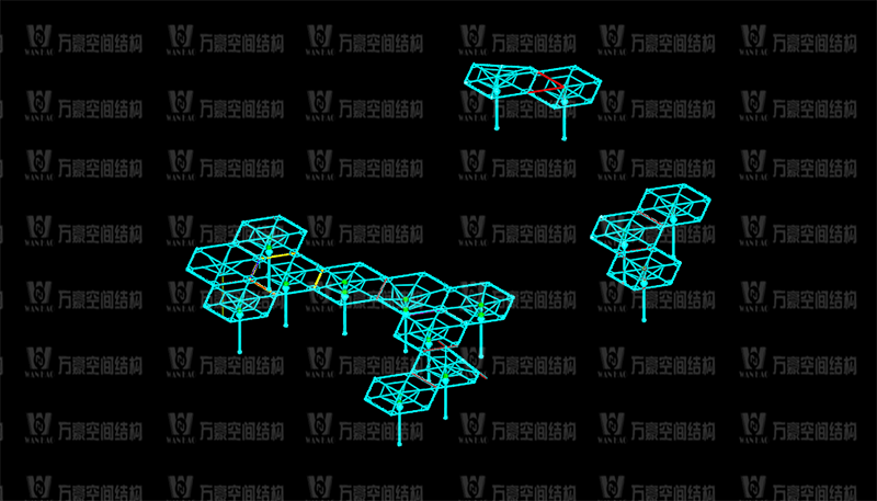 五鄉地鐵站傘狀PTFE膜結構工程