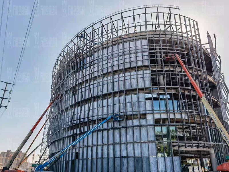 紹興國(guó)際會(huì)展中心一期B區(qū)會(huì)議中心 PTFE外立面網(wǎng)格膜工程竣工 紹興國(guó)際會(huì)展中心一期B區(qū)會(huì)議中心 PTFE外立面網(wǎng)格膜工程竣工