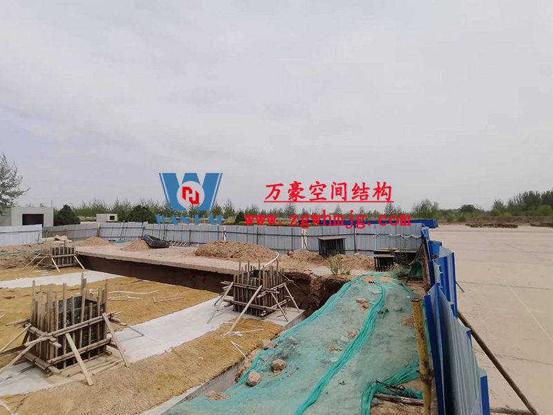 陜西定邊馬蓮灘沙漠公園鋼膜結構工程