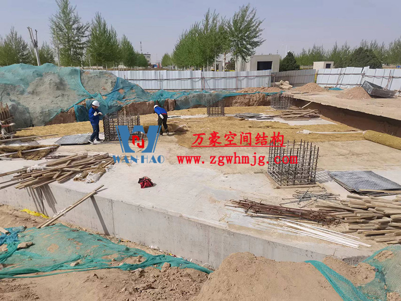 陜西定邊馬蓮灘沙漠公園鋼膜結構工程