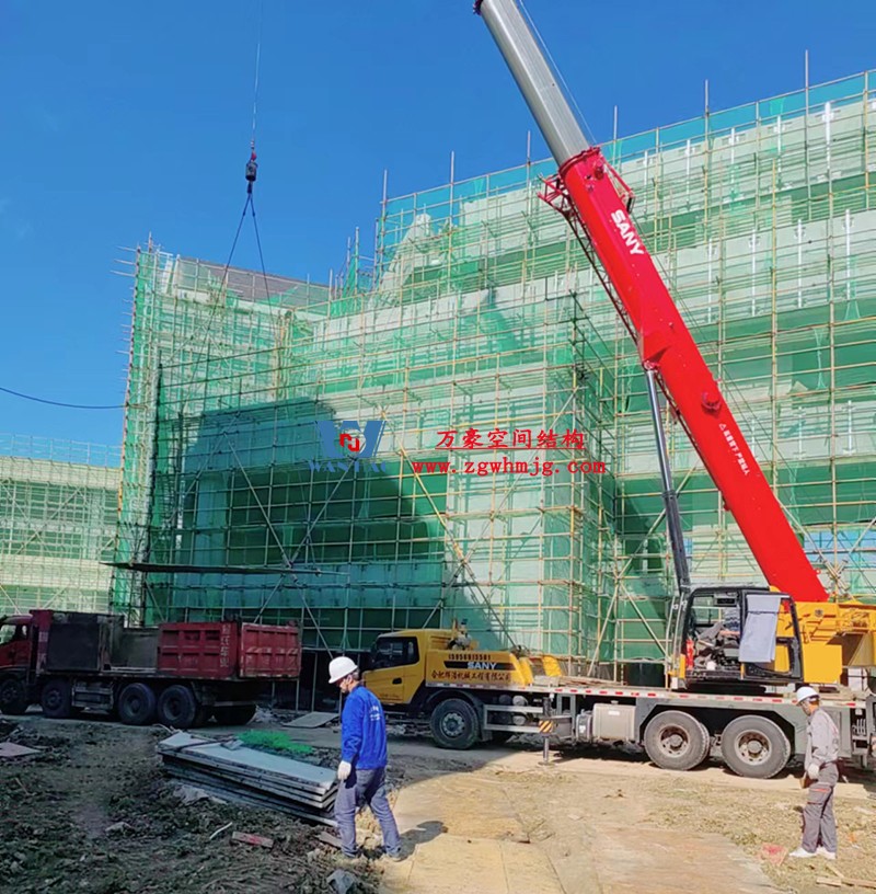 文一塘溪津門天幕鋼結(jié)構(gòu)及ETFE氣枕膜工程開始施工 文一塘溪津門天幕鋼結(jié)構(gòu)及ETFE氣枕膜工程開始施工