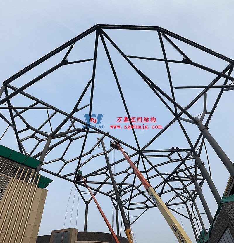 文一塘溪津門天幕鋼結構及ETFE膜結構氣枕膜工程