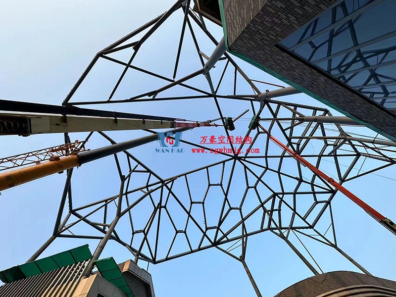 合肥文一塘溪津門天幕鋼結構及ETFE氣枕膜工程完工 合肥文一塘溪津門天幕鋼結構及ETFE氣枕膜工程完工