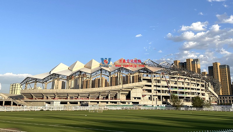 緊抓施工進度|這個體育場PTFE膜結構工程有最新動態~ 緊抓施工進度|這個體育場PTFE膜結構工程有最新動態~