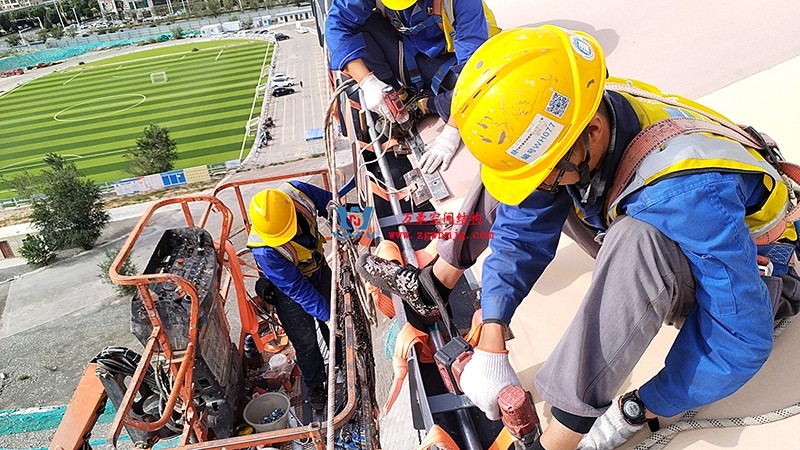 緊抓施工進度|這個體育場PTFE膜結構工程有最新動態~ 緊抓施工進度|這個體育場PTFE膜結構工程有最新動態~