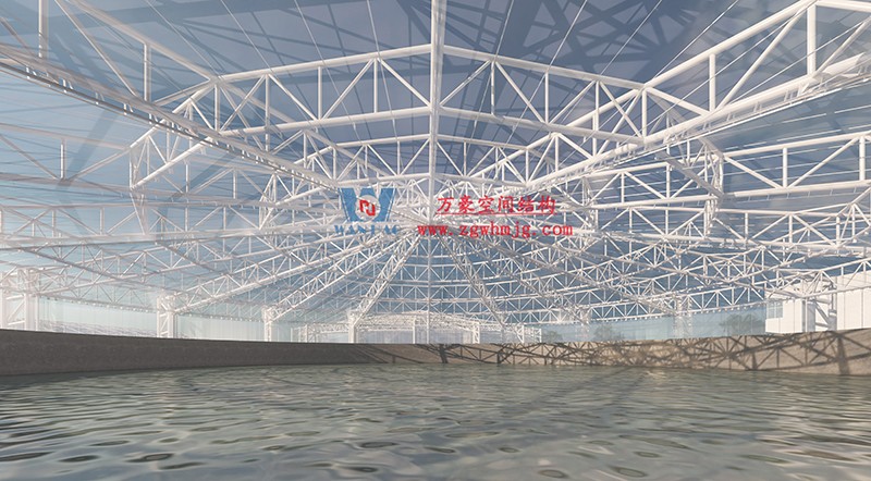 格爾木工業(yè)園ETFE膜結(jié)構(gòu)污水池加蓋工程 格爾木工業(yè)園ETFE膜結(jié)構(gòu)污水池加蓋工程