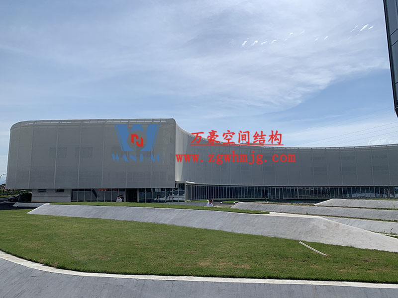 寧波益富樂公司新廠房外立面PTFE網格膜結構工程