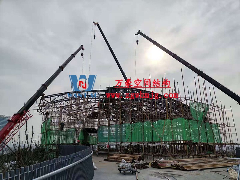 威海經貿交流中心異型鋼結構項目 威海經貿交流中心異型鋼結構項目