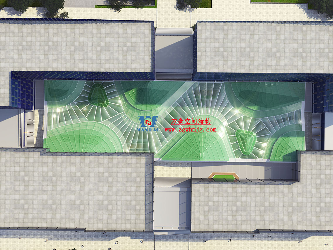 博多森谷項目中庭鋼膜結構工程 博多森谷項目中庭鋼膜結構工程