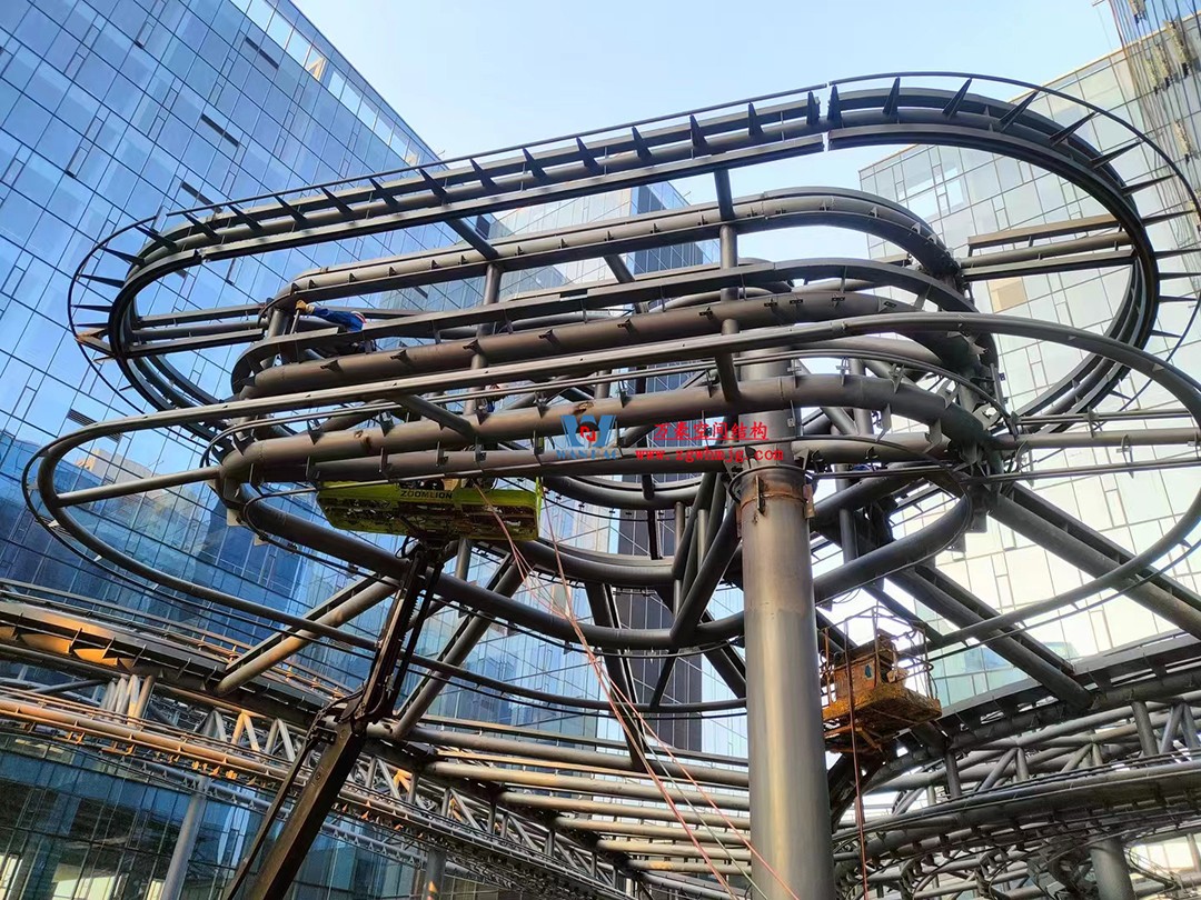 博多森谷項目中庭鋼膜結構工程 博多森谷項目中庭鋼膜結構工程