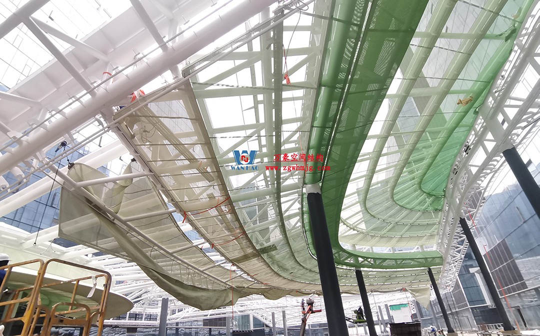 博多森谷項目中庭鋼膜結構工程 博多森谷項目中庭鋼膜結構工程