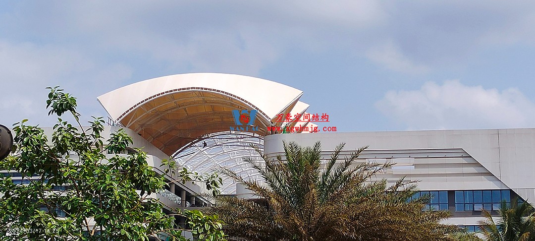 施工加速，這個PTFE膜結構天幕即將完工！