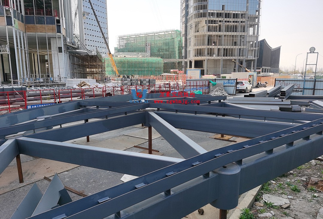 紹興華發金融活力城ETFE膜結構商業天幕工程