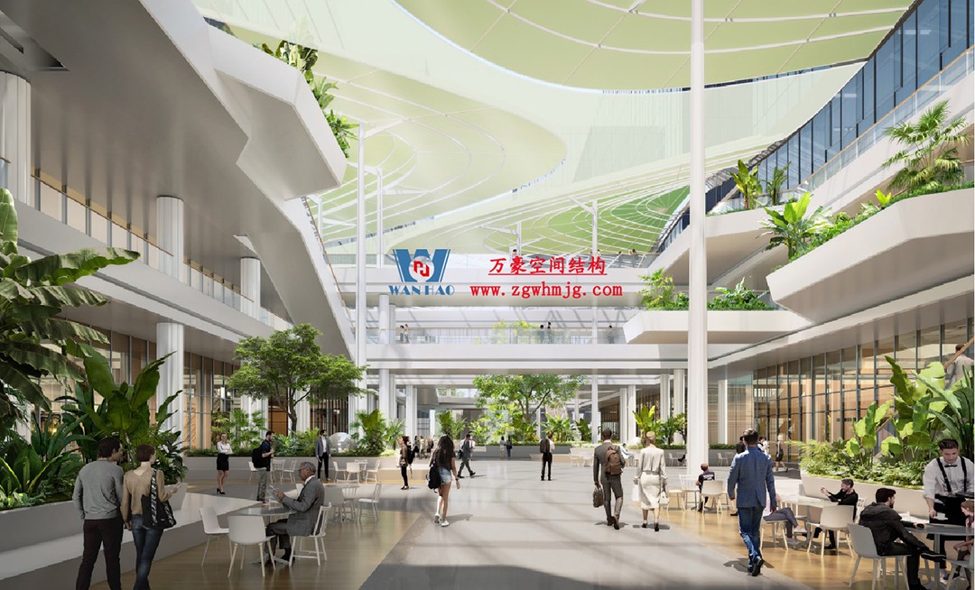 恭喜|杭州博多森谷ETFE氣枕連廊天幕順利完工 恭喜|杭州博多森谷ETFE氣枕連廊天幕順利完工