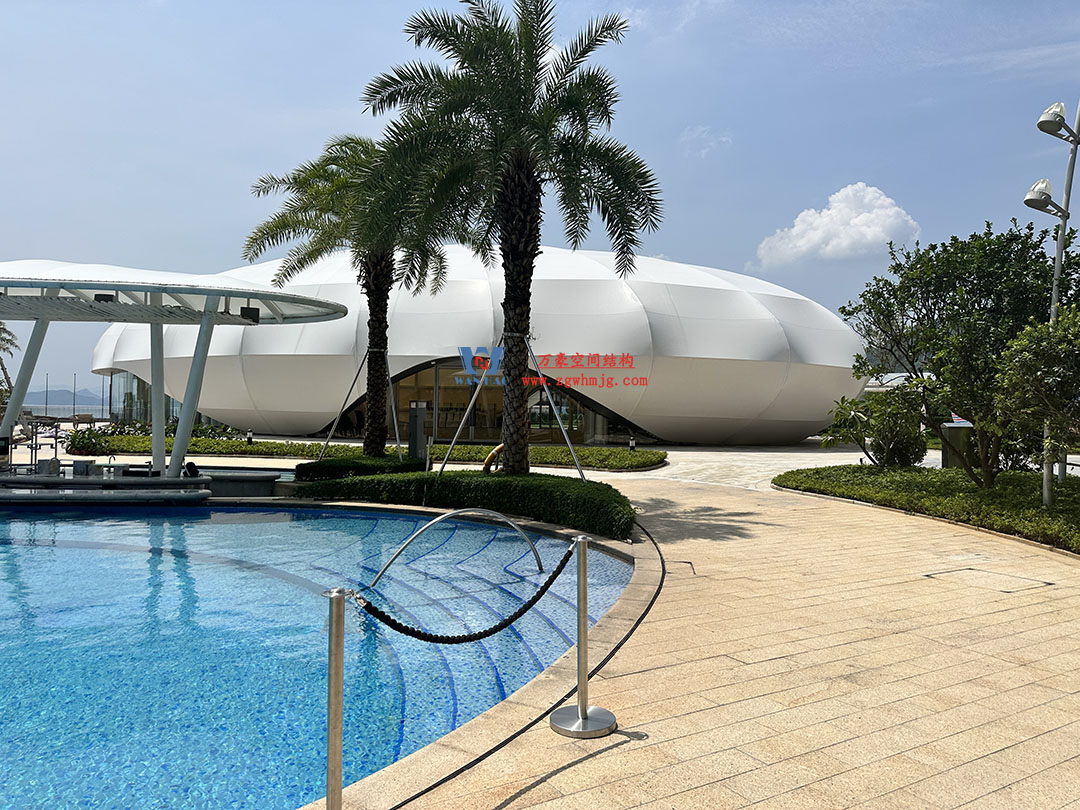 京基大梅沙酒店多功能活動(dòng)廳鋼膜結(jié)構(gòu)項(xiàng)目