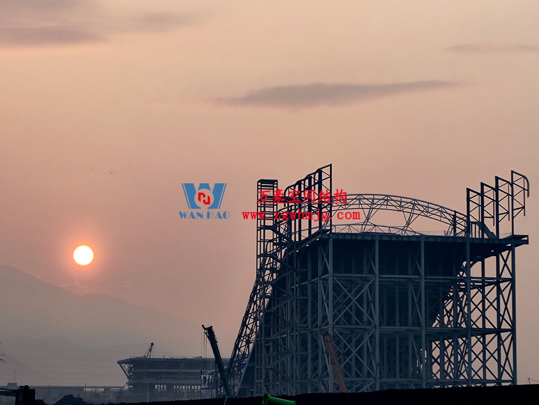 比亞迪紹興嵊州賽車場干拔沙坡觀景平臺鋼膜結構