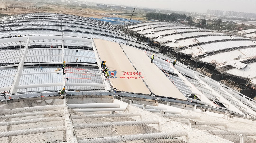 千帆競發勢如虹|中原國際會展中心膜結構天幕攻堅實錄,擎起中原會展新地標! 千帆競發勢如虹|中原國際會展中心膜結構天幕攻堅實錄,擎起中原會展新地標!