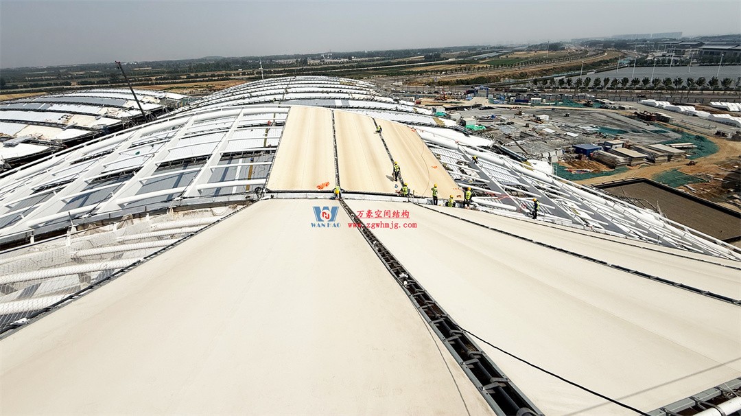 千帆競發勢如虹|中原國際會展中心膜結構天幕攻堅實錄,擎起中原會展新地標! 千帆競發勢如虹|中原國際會展中心膜結構天幕攻堅實錄,擎起中原會展新地標!