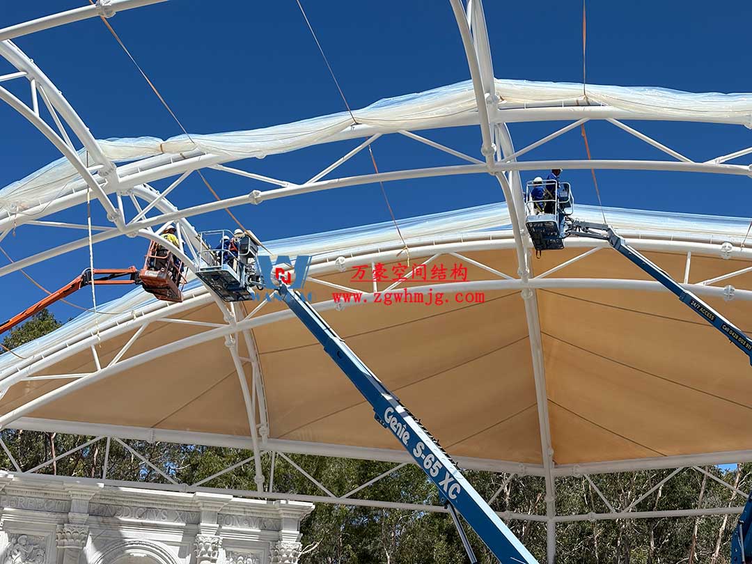 澳大利亞希望島網(wǎng)球中心PTFE膜屋面工程