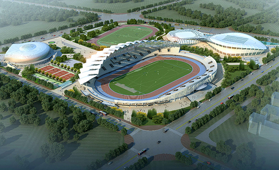 張掖奧體中心建設項目（EPC）總承包體育場PTFE膜結構專業分包工程