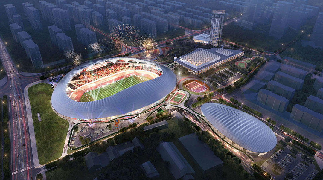 匠心筑就文精品工程，蓬萊體育場建設全速推進