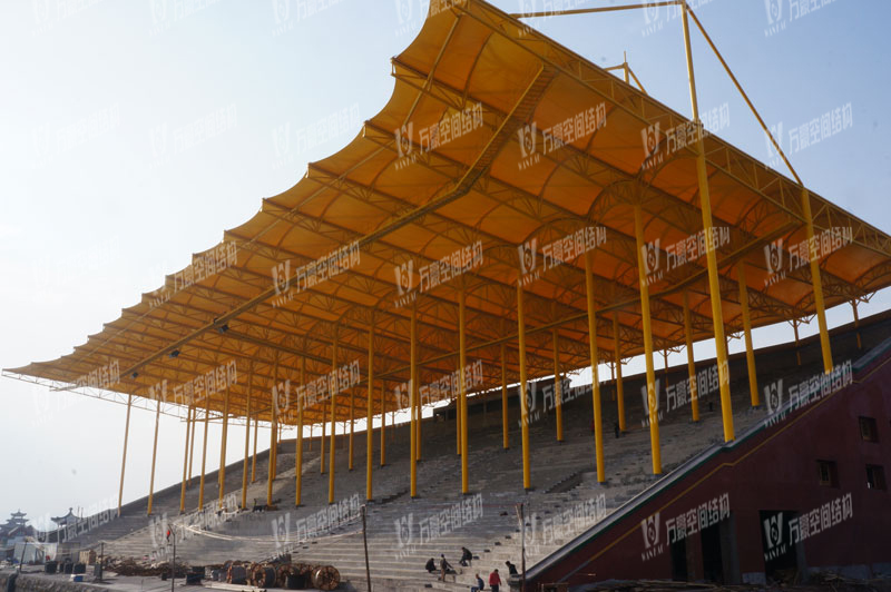 橫店圓明新園花仙湖看臺膜結構項目