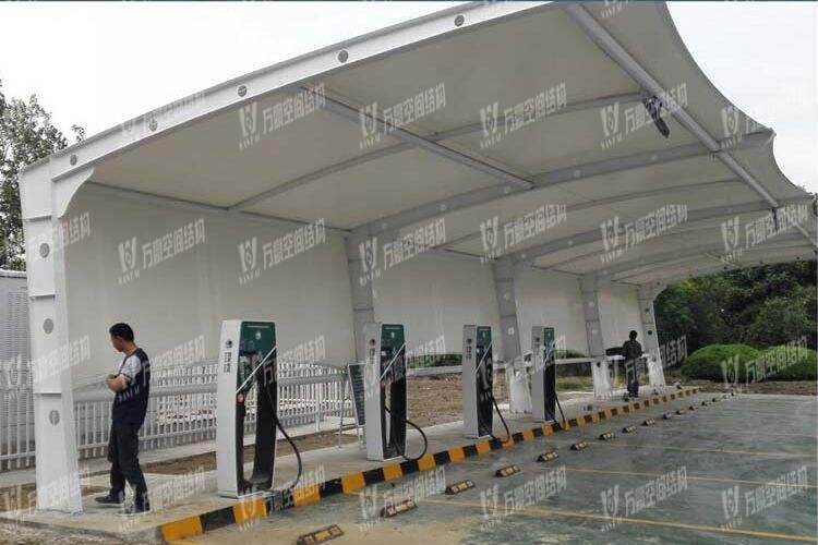 充電樁膜結構車棚有什么特點?為何如此受歡迎? 充電樁膜結構車棚有什么特點?為何如此受歡迎?
